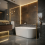Wall Acrylic Bath Olimpia 150cm Black plug cap 1