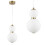 Led Pendant Ceiling Light Lhj112-2cp Brushed Gold 1