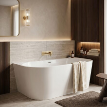 Wall Acrylic Bath Capri 160cm