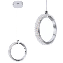 Lampada A Sospensione A Led Lhj126-w Cromo
