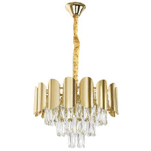 Lampada A Sospensione In Cristallo Swe099-cp 40cm Gold