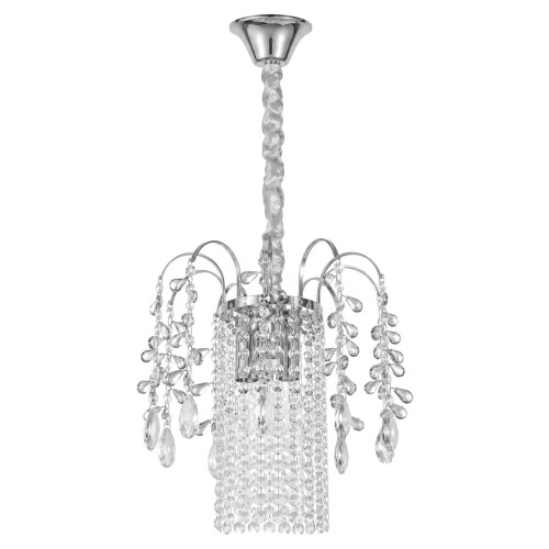 Κρυστάλλινο Κρεμαστό Φωτιστικό Swe089-cp 30cm Chrome