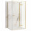 Καμπίνα Ντους Rea Atlas 120x80 Brush Gold αριστερή 1