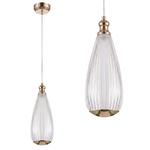 Κρεμαστό Φωτιστικό Οροφής Lhj120-cp Light Rose Gold