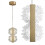 Lampada Da Soffitto Led G148-2cp Gold Brush 1