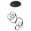Lampada A Sospensione Da Soffitto App1921-cp Black 1