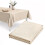 GEEZY (Ecru) GEEZY Rectangle Table Cloths 145x250cm Metallic Pattern Table Cover Dining Parties 1