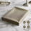 GEEZY (Gold) GEEZY Rectangle Table Cloths 145x250cm Metallic Pattern Table Cover Dining Parties 4