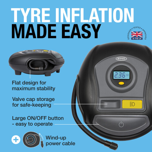 Ring Automotive Ring Automotive RTC400 Digital Tyre Inflator 12V DC 2