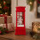 Musical Red Phone Box Christmas Snow Lantern 4