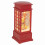 Musical Red Phone Box Christmas Snow Lantern 5