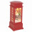 Musical Red Phone Box Christmas Snow Lantern 6