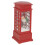 Musical Red Phone Box Christmas Snow Lantern 10