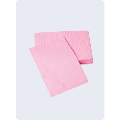 Dental Bibs Pink – 10 pcs