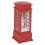 Musical Red Phone Box Christmas Snow Lantern 9