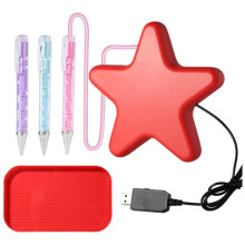 Conjunto de 3 Canetas Elétricas para Pintura com Diamantes, Alimentadas Por USB, com Bandeja de Armazenamento para Strass