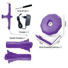 5.0 Upgraded Electric Yarn Winder, Dual Roller, for Crocheting Super Strong Tension Ideal for Home Studio EU Plug