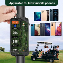Support de Téléphone pour Voiturette de , Support Rotatif à 360, Sangle de Fixation, Accessoires pour Voiturette de