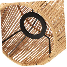 3X Pantalla de Araña Tejida Pantalla de Ratán para Lámpara de Mesa Casera Pantalla de Lámpara Lámpara de Mesita de Noche Cuerda de Papel Manual