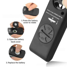 Digitales Anemometer, Windgeschwindigkeits- und Temperaturmessgerät mit LCD-Hintergrundbeleuchtung und Windchill-Funktion Zur