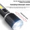 Multifunctional LED COB Flashlight Rechargeable Flashlight with Power Display Portable Camping Emergency Torch 4