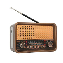 Wielofunkcyjne, Zabytkowe Radio, Przenośne Radio FM AM SW, Bezprzewodowy Głośnik Zasilany Bateryjnie, Odpowiedni do Użytku Domowego B