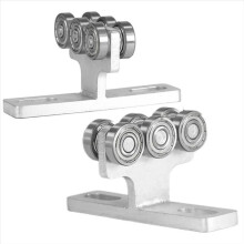 Pulley Component Six Wheel Industrial Lifting Slide Rail Accessory High Load-Bearing Pulley 1-5/8 Wide Channel Steel