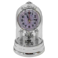 Horloge de Bureau de Style Européen Classique avec Pendule et Carillon, Horloge Silencieuse Rétro pour Salon, Chambre ou Cheminée A