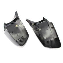 8x Negro de Fibra Espejo Ajuste para Serie 5 F10 / F11 / F18 Pre-Lci 11-13 Caps Reemplazo del Espejo del Lado de la Puerta Trasera del Ala