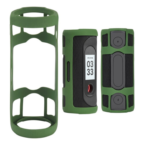 1PCS Silicone Protective Case for MILESEEY GeneSonic Pro  Speaker, Shockproof Cover Green 2
