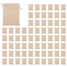 300pcs Burlap Packing Pouches Drawstring Bags 118cm Gift Bag Jute Packing Storage Linen Jewelry Pouches Sacks for Party