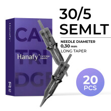 Hanafy 30/5 SEMLT Soft Edge Magnum – PMU Needle Cartridges (20 pcs)