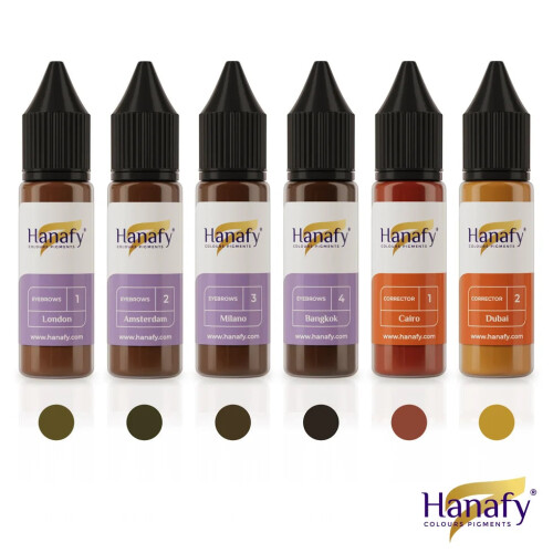 Hanafy Mineral Set – Brow Pigments + Correctors