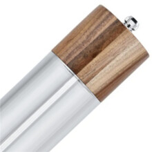 10X Molinillo de Pimienta Molinillo de Pimienta Transparente Molienda de Sal NúCleo de CeráMica Botella de Condimento Multiusos Cruet 6 Pulgadas