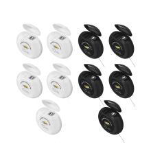 Hanafy Eyebrow Thread – Black + White, 5 pieces each