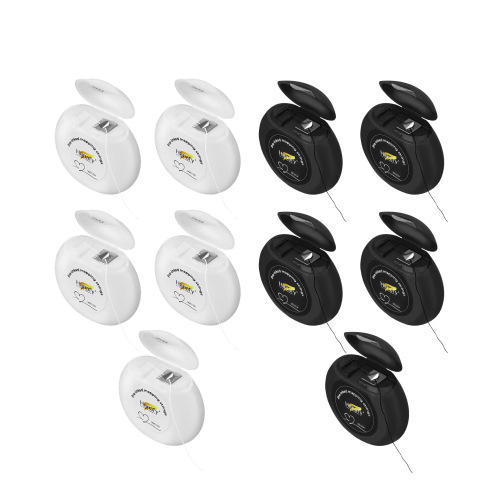 Hanafy Eyebrow Thread – Black + White, 5 pieces each