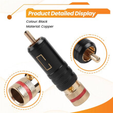20X WBT-0144 Plugue para RCA Banhado A Ouro para RCA Plug-In Tipo AV ÁUdio e VíDeo Plug Conector de VíDeo