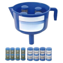 Embudo Separador de Aceite y Agua para Transferencia de Fluidos de Motores de Servicio Pesado, Embudo de Filtro de Fluidos en Línea, Separador de