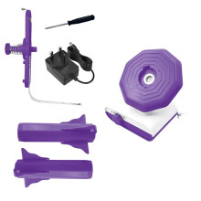 5.0 Upgraded Electric Yarn Winder, Dual Roller, for Crocheting Super Strong Tension Ideal for Home Studio UK Plug