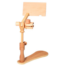 Support pour Cercle à Broder en Bois de Hêtre, Support de Bureau Rotatif à Hauteur Réglable pour Point de Croix
