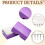 20pcs Needlepoint Blocking Kit in Purples Box, Blocking Mats for Knitting & Crochet Projects 3
