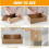 4-Pack Disposable Cat Litter Boxes, Foldable Waterproof Cardboard,Leak-Resistant Lining, Travel Friendly, Easy Cleanup 4