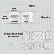 Tuya BLE SIG Mesh 1-Kanal-Schaltmodul für die -Home-Automatisierung