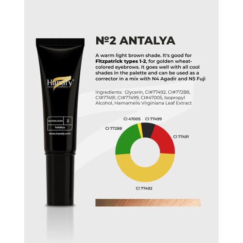 Hanafy Microblading No.2 Antalya 10 ml – Brow Pigment 1