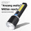 Multifunctional LED COB Flashlight Rechargeable Flashlight with Power Display Portable Camping Emergency Torch 3