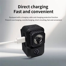 Caméra D'Action Frontale HD 1080p avec Éclairage LED et Longue Autonomie pour le Vélo, le Camping, la Pêche et les Vlogs en Extérieur