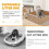4-Pack Disposable Cat Litter Boxes, Foldable Waterproof Cardboard,Leak-Resistant Lining, Travel Friendly, Easy Cleanup 4