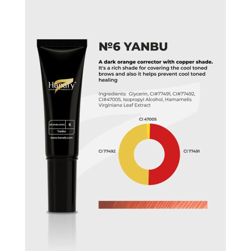Hanafy Microblading No.6 Yanbu 10 ml – Copper Corrector 1