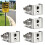 Sign Mounting Brackets for Poles Mounting Hardware for Pole, Adjustable Clamp Posts, Easy Install, for Traffic/Parking 1