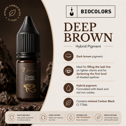 Biocolors Tina Deep Brown 10 ml – Eyeliner Pigment 1